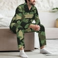 thumbnail image 7 of Salouo Camouflage Shark Print Button-Front Long Sleeve Pajama Set for Men, Soft 2Pjs Men's Long Sleeve Sleepwear-Large, 7 of 7
