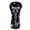 Purple Bow Butterfly, variant on Yuyamidu Hummingbird Floral Golf Club Head Covers, Waterproof Leather Golf Head Covers, Fit Driver Fairway Hybrid Golf Accessory