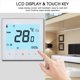 thumbnail image 4 of Termostato Docooler THP1000-GCLW Termostato de caldera de agua / gas Smart WiFi Controlador digital de temperatura Tuya / SmartLife Control de aplicación Pantalla LCD retroiluminada Control de voz pro Docooler Termostato, 4 of 7