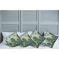 thumbnail image 2 of Ambesonne Rustic Throw Pillow Cover 4 Pack, Farmhouse Cold Tone Daisies, 20", Turquoise and Grey Yellow, 2 of 7