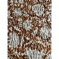thumbnail image 4 of Hand Crafted Kantha Cotton Quilt Brown and White Floral Hand Block Print Throw Blanket Bedding Bedspread Mothers Day Gift, 4 of 5