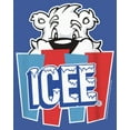 thumbnail image 2 of Women's ICEE Peekaboo Bear Logo Racerback Tank Top Royal Blue Heather X Large, 2 of 4