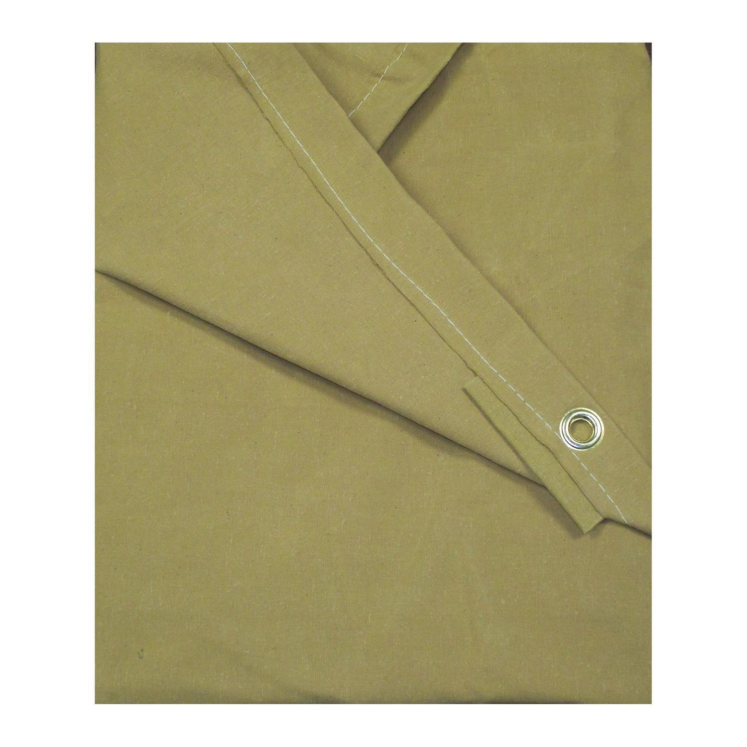JobSmart Canvas Tarp, 10 ft. x 12 ft., 12 oz.