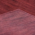 thumbnail image 3 of Rugsotic Carpets Hand Knotted Loom Wool 6'x6' Octagon Area Rug Solid Dark Red L00999, 3 of 4