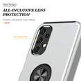 thumbnail image 6 of for Samsung Galaxy A53 5G Case, 360° Rotatable Ring Holder Kickstand Dual Layer Military-Grade Drop Tested Protection Support Car Holder Mount Magnetic Absorbing Bumper Phone Case, Silver, 6 of 7