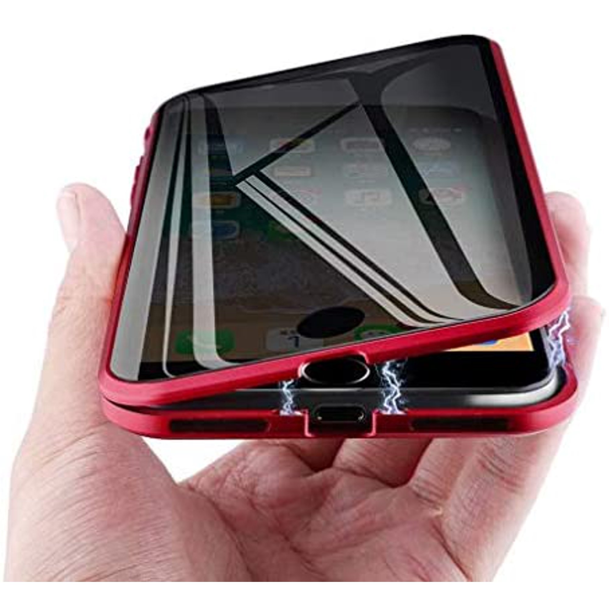 Mimei Privacy Magnetic Case For Iphone 7g 8g 4 7 Clear Double Sided Tempered Glass Magnet Absorption Metal Bumper Walmart Canada