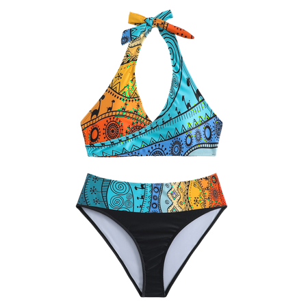 Divhosrg High Waisted Bikini Sets for Women Cheeky  Bikini Sets for Women Clearance  Womens Bathing Suits Tankinis  Womens Swimsuits Tummy Control  Saffron Swimsuits for Women Tummy Control XL