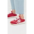 thumbnail image 3 of Tory Burch Women's Destiny Trainer Sneakers, Tory Red/Tory Red/Purity Lace Up, 3 of 3