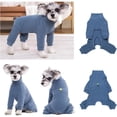 thumbnail image 3 of HQREA Fleece Winter Dog Coat Pajamas Onesie Puppy Surgical Recovery Suit Jumpsuit Clothes, 3 of 6