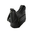 thumbnail image 3 of Women's Genuine Leather Purse Mid Size Multiple Pocket Shoulder Bag Handbag New, 3 of 7