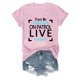 thumbnail image 3 of Camiseta Trust Me I Watch On Patrol Live Cop para mujer: camiseta informal de cuello redondo y manga corta, con divertido estampado para el verano, 3 of 3