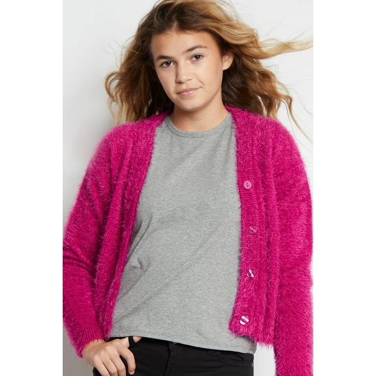 Girls fluffy cardigans sale