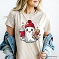 thumbnail image 5 of Cute Ghost Christmas T‑Shirt, Adorable Gingerbread and Cocoa Holiday Tee, 5 of 6