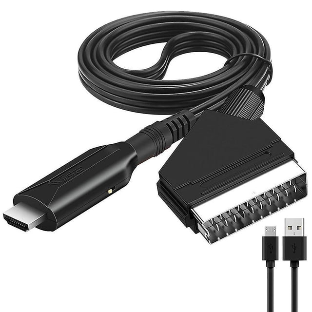 Convertidor de audio y video Scart HDMI para HDTV, DVD, decodificador PS3PALNTSC WGQ
