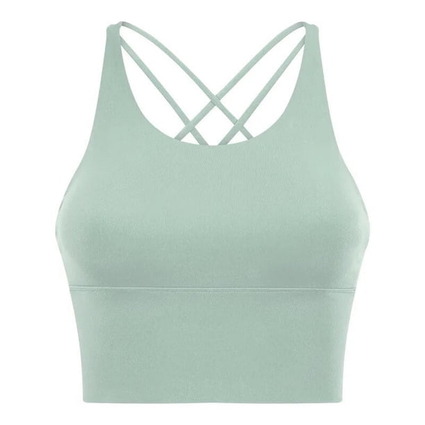 Camisetas deportivas transpirables para mujer, ropa deportiva para entrenamiento físico, ropa de Yoga sin espalda, Tops cortos deportivos, Top de gimnasio para mujer