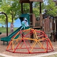 thumbnail image 2 of SYNGAR 6.8ft Climbing Dome, Outdoor Geometric Dome Climber for Boys/Girls, Children Jungle Gym Dome, Max 439 lbs, Outdoor Fun for Kids Age 3-6 Years Old, D5612, 2 of 10