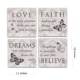thumbnail image 6 of Canvas Wall Art Butterfly Family Inspirational Quotes Love Dream Faith Believe Bathroom Bedroom Wall Decor Posters Picture Prints Gallery Wrapped, 6 of 8