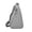 Gray, variant on Unisex Sling Chest Bag for Men Women, Lightweight Nylon Crossbody Backpack with Adjustable Strap Anti Theft, Water Resistant Casual Daypack for Outdoor Sports Travel Work Daily Use
