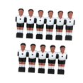 thumbnail image 2 of BAOSITY 11 Pieces Table Football Men Soccer Player Resin Equipment Sculpture Table Football Boys Rod Table Soccer Football for Sport Indoor Black Hair and White, 2 of 8