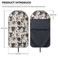 thumbnail image 7 of POLERO Dog Faces Terry Cloth Car Seat Cover, Sweat Proof Microfiber Towel Cover, Non Slip Front Seat Cover for Vans Cars Trucks SUVs, 7 of 7