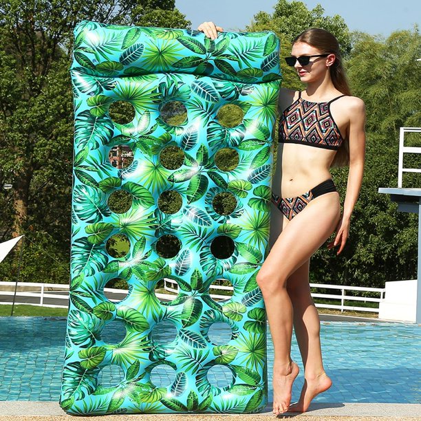 Inflatable Pool Floating Chair,Inflatable Pool Floating Raft,Adult Pool Floating Raft,Floating Pool Lounger,Silhouette Lounger with Headrest,Beach Pool Float for Pool,Summer Party Float.