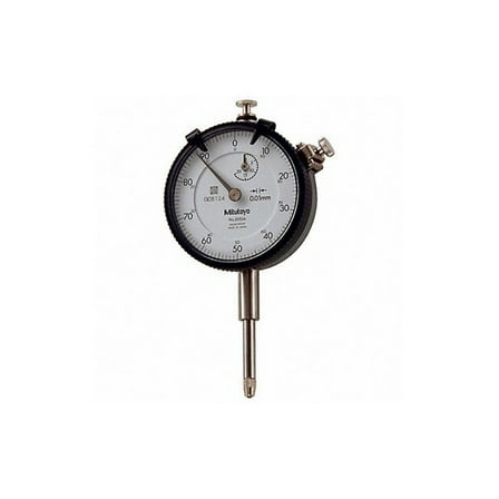 Mitutoyo Dial Indicator,0 to 20 mm Range,White 2050AB
