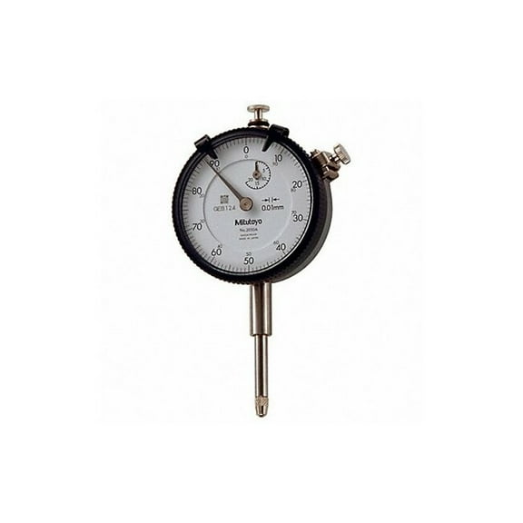 Mitutoyo Dial Indicator,0 to 20 mm Range,White 2050AB