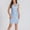 Light Blue, variant on BLTIBY 2025 Women Sequin Dress Printed Sparkly Glitter V Neck Sleeveless Short Party Night Out Club Fashion Waist Dress Black XL
