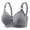 Grey, variant on Women's New Plus Size Non Underwire Comfortable Breathable Push Up Non Thin Cup Smooth Bra Women Bras Womens Seamless Wireless Comfort Tshirt Bralettes, Size 48