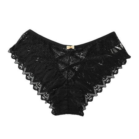 frariair Thongs for Women Crochet Lace Up Panty Sexy Hollow Out Underwear Seamless Underwear for Women