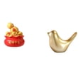 thumbnail image 1 of Figura De Bolsa De Dinero Con Forma De Cornucopia, Adorno Artesanal De Pájaros Dorados, Estatua De Animal, Escultura Moderna Para Decoración Del Hogar, Dormitorio, Oficina, Sala De Estar,, 1 of 8