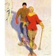 thumbnail image 7 of Marmont Hill Couple Wearing Snowshoes by McClelland Barclay Painting Print on Canvas, 7 of 7