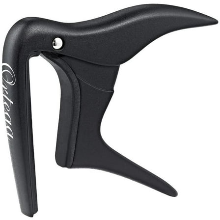 Ortega Guitars Flat Capo for Guitar & Bass, Satin Black