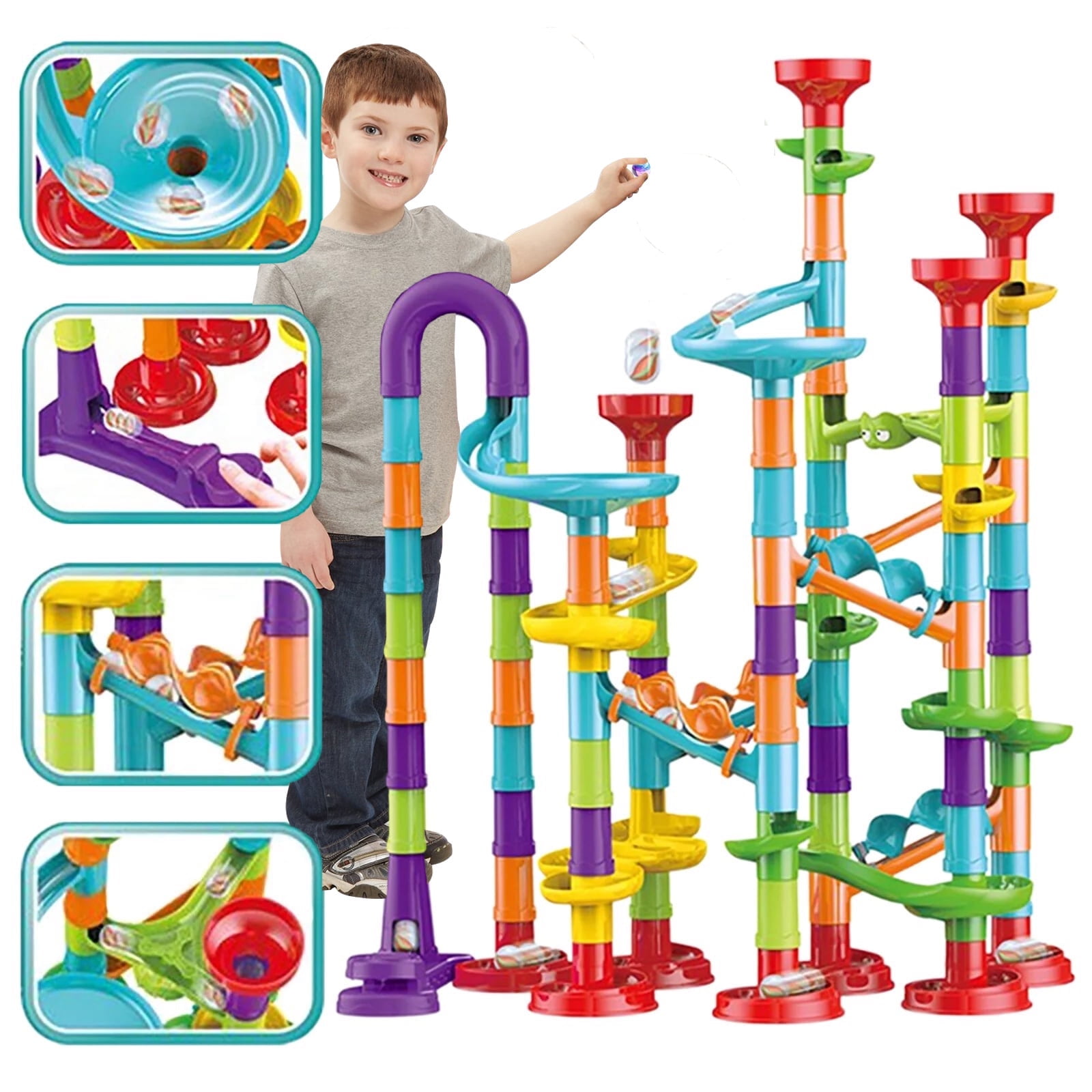 97-Piece Marble Maze Run Racetrack Puzzle Construction Game Set STEM Toy outlets w