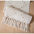thumbnail image 5 of Boho Table Runner 13 x 72 Inch Long Natural Cotton Woven Runner with Tassels for Home Dining Table décor, for Modern Farmhouse Decor Coffee Table Runner, Green and Beige, 5 of 6