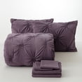 thumbnail image 2 of Dawn 7-Piece Bed-in-a-Bag Comforter Set in Washed Purple Sage, Full Size, Soft, Durable and Easy Care, 2 of 6