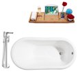 thumbnail image 3 of Cast Iron Tub, Faucet and Tray Set 60" RH5120GLD-CH-120, 3 of 7