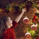 thumbnail image 1 of Adorno navideño de dona | Estrella de plástico con diseño de dona y pan dulce | Pack de 4 adornos navideños para decoración festiva, 1 of 5