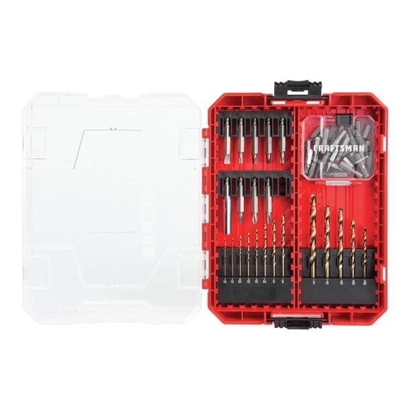 Juego de taladros y destornilladores CRAFTSMAN CMAF1253 de 53 piezas con óxido negro