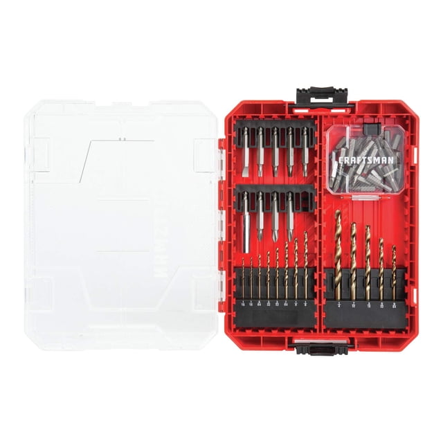 Juego de taladros y destornilladores CRAFTSMAN CMAF1253 de 53 piezas con óxido negro