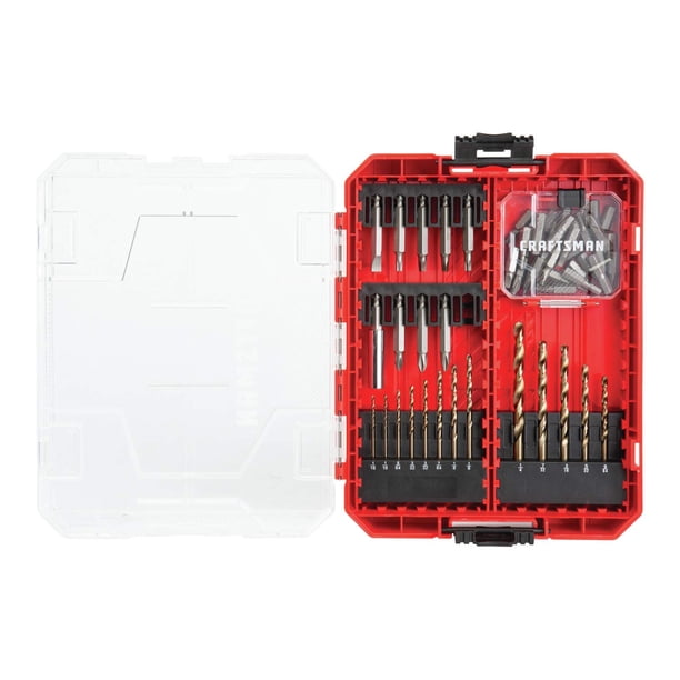 Juego de taladros y destornilladores CRAFTSMAN CMAF1253 de 53 piezas con óxido negro