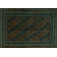 thumbnail image 1 of Ahgly Company Indoor Rectangle Southwestern Turquoise Blue Country Area Rugs, 3' x 5', 1 of 4