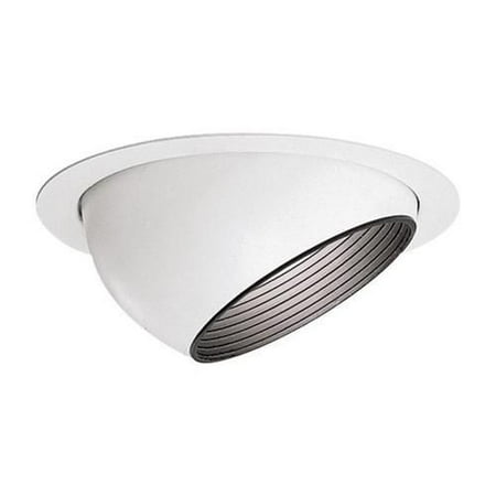 Eyeball Mirror - Lightolier 1182 6-3/4 Inch Adjustable Accent Eyeball Reflector Trim Round Gloss White Lytecaster