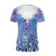thumbnail image 2 of TaTaai Women's V Neck Casual Top, Floral Print Short Sleeve Pullover with Sheer Mesh Detail, Loose Fit Blouse for Spring & Summer Everyday Style Gift, 2 of 5