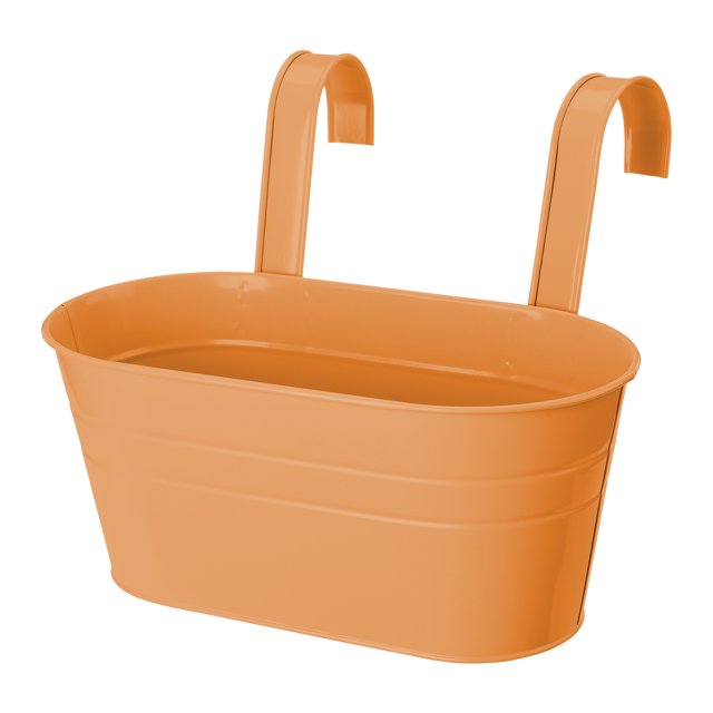 Home Decoration Hooks Flower Pots Garden Tools Balcony Iron Sheet Detachable Oval Tin