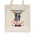 thumbnail image 2 of Kinda Busy Being Kindergarten Teacher and Border Collie Mom Canvas Tote Bag Borders Dog Lovers Gifts Idea Reusable Shopping Grocery Bag - 02005, 2 of 5