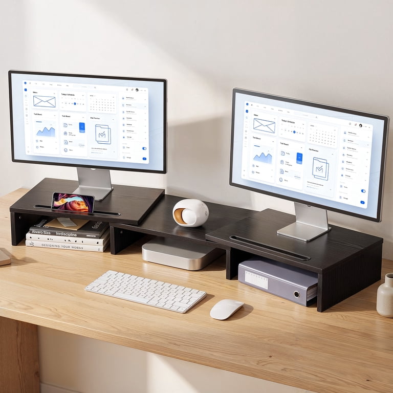 MountFTV Dual Monitor Stand Riser, Adjustable Angle photo 8
