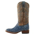 thumbnail image 3 of Tanner Mark Boots Womens  Tanner Mark  Ostrich Bone Top Boot 8 B Blue, 3 of 5