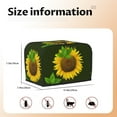 thumbnail image 5 of Honeii Sunflower Print 2 slice Toaster Cover, Two Slice Toaster Dust-proof Cover For Kitchen Small Appliance and Fingerprint Protection, 5 of 7