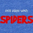 thumbnail image 2 of CafePress - FIN Still Plays Spiders - Cute Infant Baby Football Bodysuit, 2 of 3